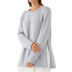 Eileen Fisher Light Gray Crew Neck Sweater - NWT